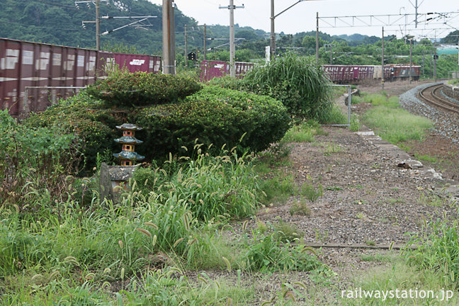 青い森鉄道・諏訪ノ平駅、JR東北本線時代から貨物列車が多い。