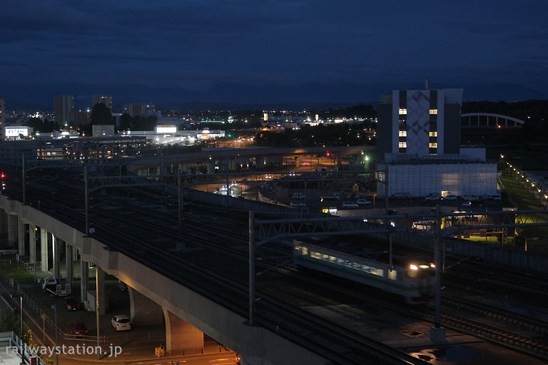 客室からのトレインビューと旭川市の夜景が楽しめるワイズホテル旭川駅前、