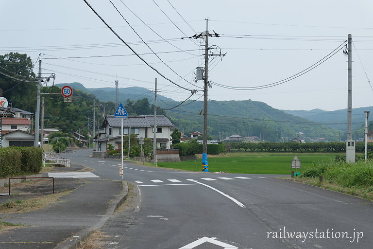 島根県出雲市、一畑電車・一畑口駅近くの風景