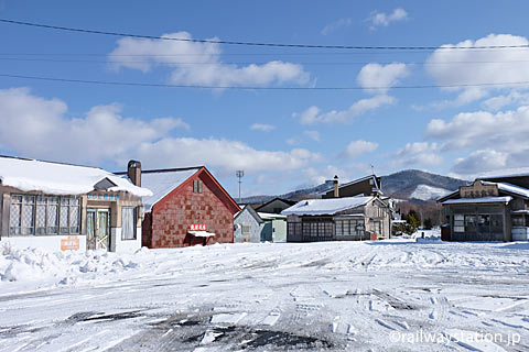 南富良野町、根室本線・幾寅駅前。映画・鉄道員のオープンセット