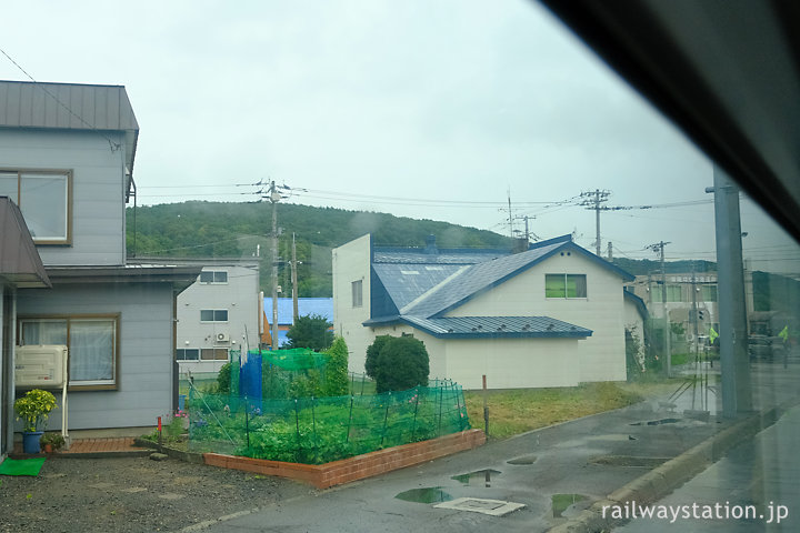 沿岸バス・豊富留萌線、留萌市街の風景