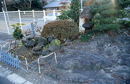 常磐線・木戸駅、1番ホーム枯池の水路(2)