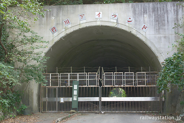 行川アイランド跡地、入口のトンネル