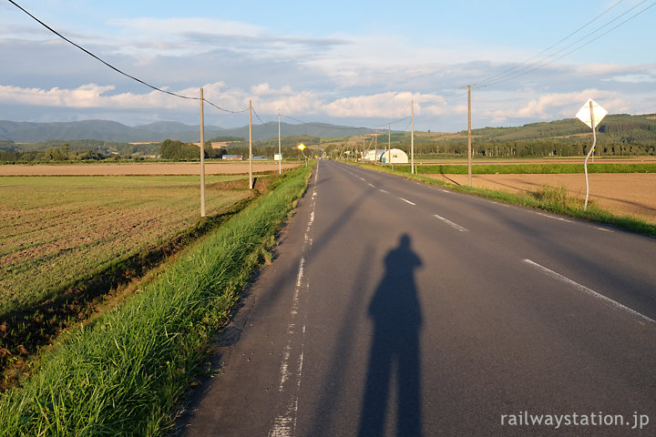 剣淵町、北剣淵駅近くの雄大な風景