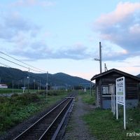 石北本線・旧白滝駅～秘境駅、夜の帳が下りる頃～