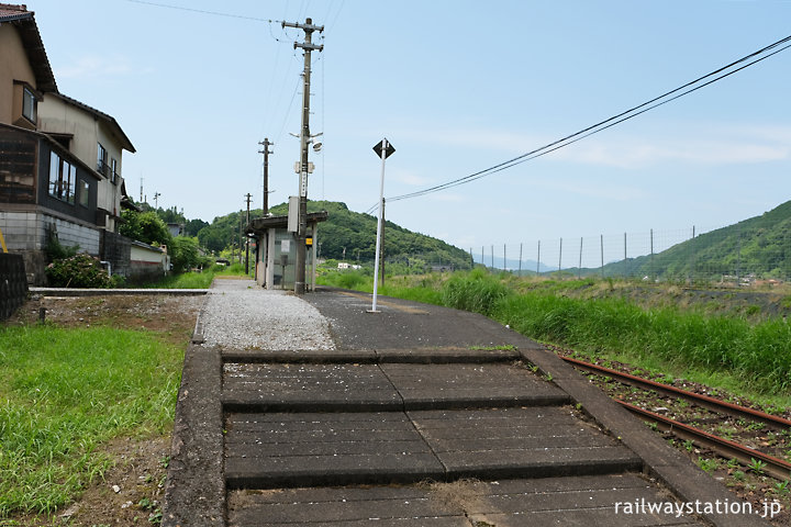 日田彦山線不通区間にある豊前桝田駅