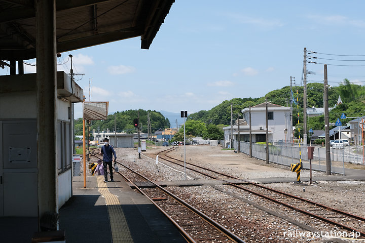 JR九州・添田駅、日田彦山線はこの先、代行バスで…