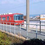 JR飯田線の下地駅を通過する!?名鉄名古屋本線の列車