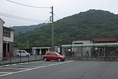 吉備線・備前一宮駅前の駐車場