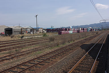 山陰本線・東松江駅隣接、JR貨物の駅東松江オフレールステーション