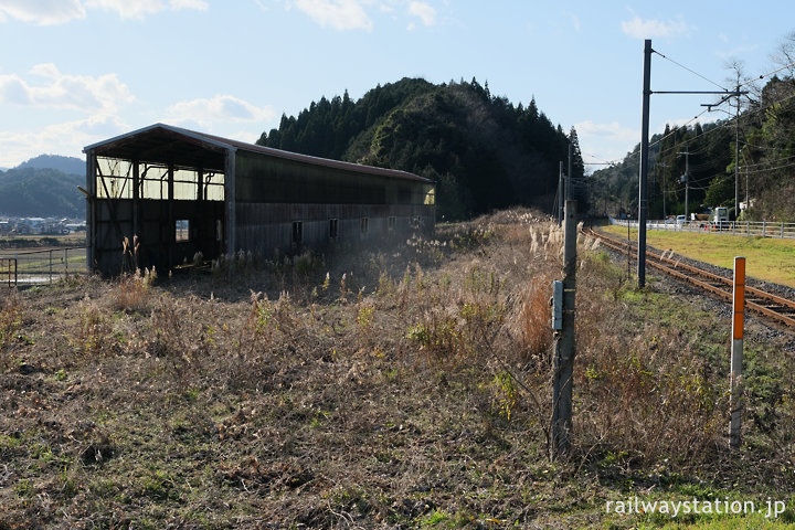 JR小浜線・松尾寺駅、側線跡など広い構内