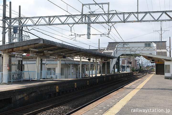 近鉄名古屋本線・鼓ヶ浦駅、2面2線の相対ホーム