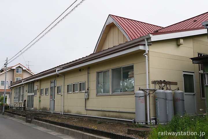 東北本線・初代松島駅、旧駅舎ホーム側