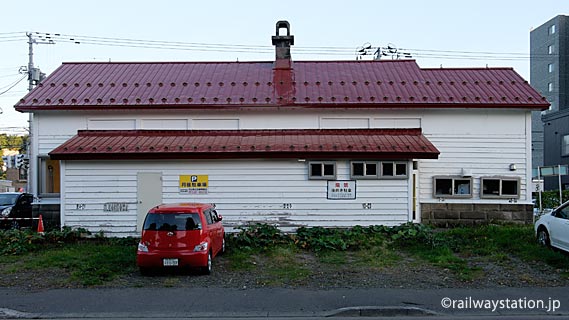 定山渓鉄道・旧石切山駅、駅舎ホーム側