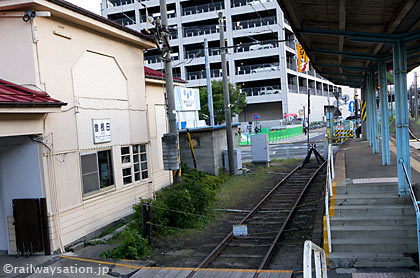 福島交通・飯坂線・曽根田駅、廃番線