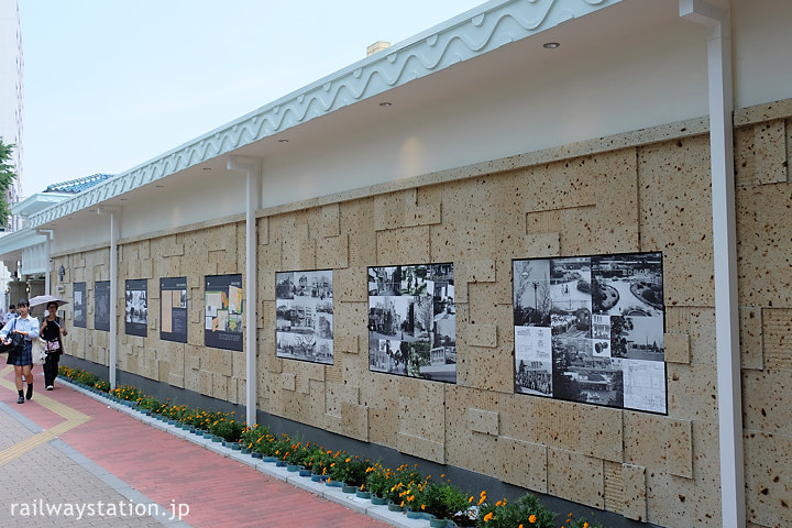 東上線・ときわ台駅、街の昔の風景が展示された武蔵常盤小径